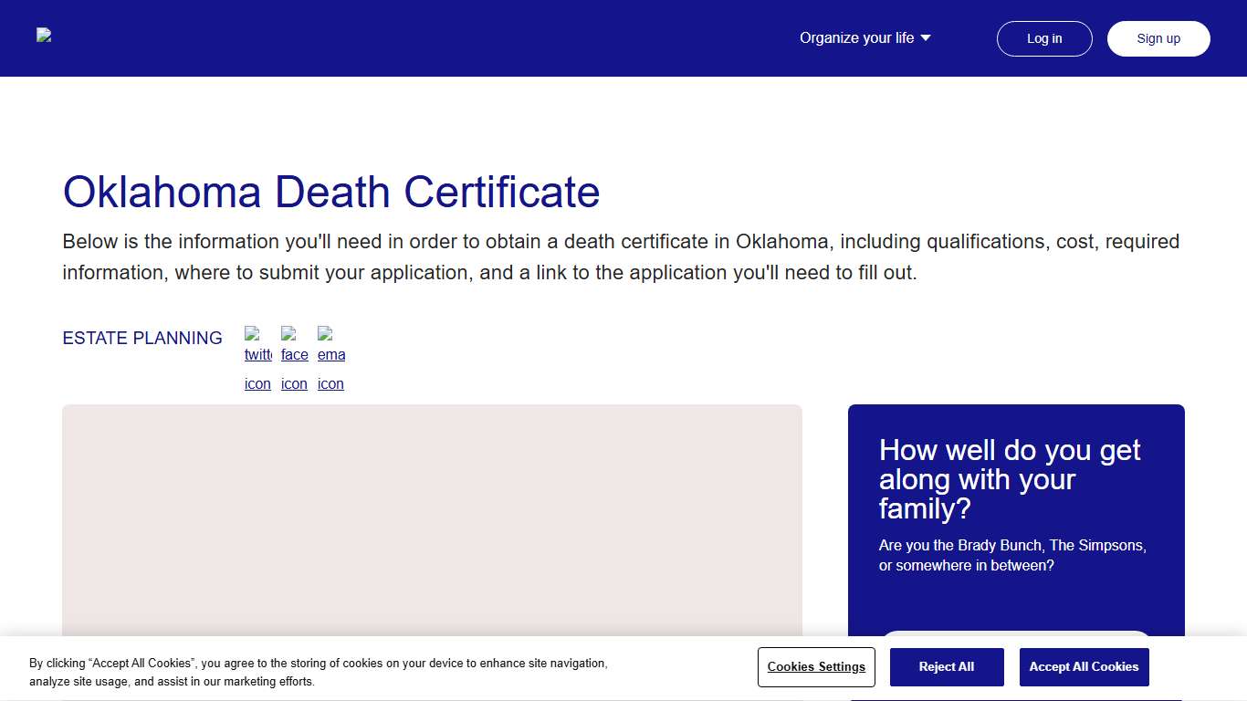 Oklahoma Death Certificate Everplans